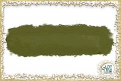 Olive  Moss Green Sap Brush Strokes Clipart Autumn Golden Glitter  24 PNG - transparent background images Product Image 3