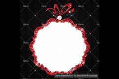 16 Red Glitter and Pearl Frames, Jewelry and Glitter Frames Product Image 4