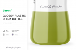 Glossy Plastic Bottle Mockup Product Image 8