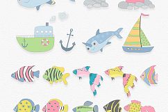 Cute Fish Illustration Set Product Image 5