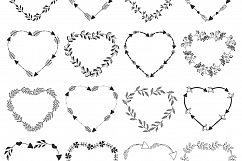 Wreaths, hearts, arrows - EPS &amp; PNG Product Image 3