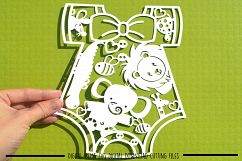 Baby grow paper cut SVG  DXF  EPS files Product Image 2