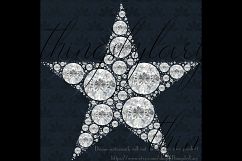 40 Diamond and Pearl Star Clip Arts, Star String, Pearl Star Product Image 3