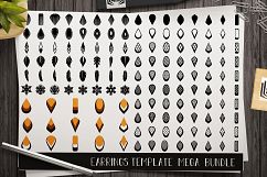 144 Earrings template SVG - Cut files - Leather earrings SVG Product Image 1