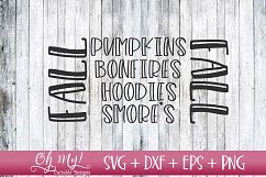 Fall Pumpkins Bonfires Hoodies Smore&#039;s - SVG DXF EPS PNG Product Image 1