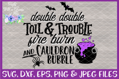 Halloween SVG Witch Design SVG for Cricut &amp; Silhouette Product Image 3