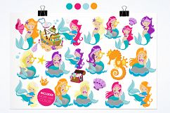Mermaids graphics and illustrations Product Image 2