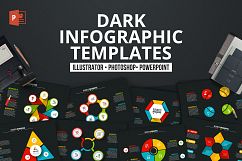 Dark PPT infographics templates Product Image 1