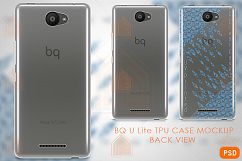 BQ U LITE TPU Clear Case Mockup Back View Product Image 1