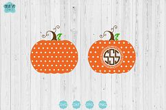 Polka Dots Pumpkin Svg, Pumpkin Svg Product Image 1