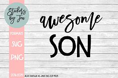 Awesome Son SVG Cut File Product Image 1