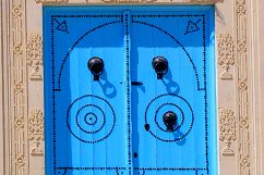 Cobalt Blue Traditional Ornate Tunisian Door and Archway Product Image 4