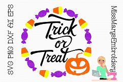 Trick Or Treat Candy Ring SVG Cutting File PNG DXF Product Image 1