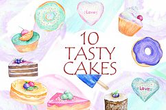 Cakes &amp; Unicorn. Tasty Clip art Product Image 3