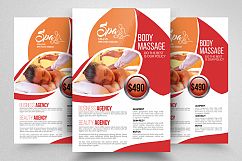 Spa &amp; body Massage Flyer Template Product Image 1