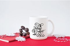 Oh Tidings of Comfort and Joy - Christmas SVG Cut File - DXF Product Image 5