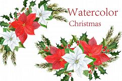 Watercolor Christmas clipart Product Image 2