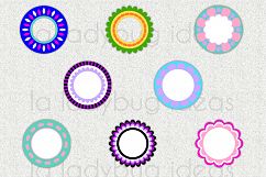 Flowers, mandalas and monogram frames creator pack.  Product Image 6