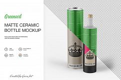 Ceramic Wine Bottle Mockup Product Image 4