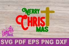 Merry Christ Mas svg, Merry Christmas svg, svg Christmas, Christmas svg, Christian svg, Merry Christmas cut file for Silhouette Cricut  Product Image 5