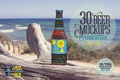 30 Beer Mockups in Formentera | -90% Product Image 1