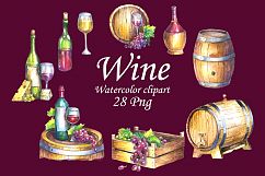Watercolor Wine Collection Product Image 2