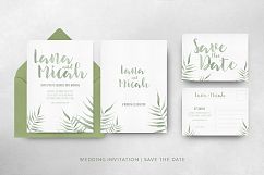 Watercolor Foliage Wedding Invitation Suite Product Image 10