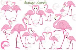 Flamingos clipart mega pack, graphics, illustrations AMB-1047 Product Image 5