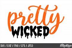 Pretty wicked SVG, Halloween, Kids, Girls, Wicked, Cut files Product Image 1