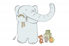Baby Elephant | CLIP ART illustrations | PNG/JPEG Product Image 5