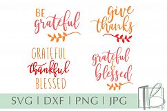 Autumn SVG Bundle, Grateful and Blessed SVG Product Image 1