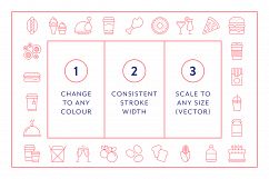 Line Icons - Food &amp; Drink Product Image 3