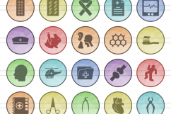 100 Medical General Filled Low Poly Icons Product Image 2