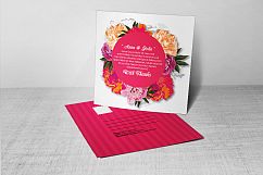 Elegant Wedding Invitation Postcard Product Image 2