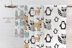Animals &amp; patterns for baby nursery Cute baby illustrations Product Image 2