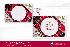 Plate Mock up for Christmas, Holiday styled stock photo Product Image 2