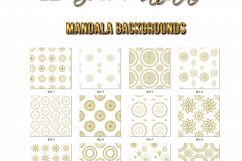 Gold Mandala Seamless Patterns Product Image 2