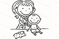 Kids healthcare, families, kids, doctors, illnesses Product Image 13
