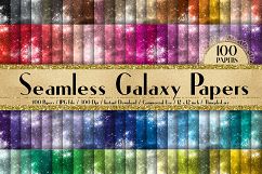 100 Seamless Galaxy Starry Night Texture Digital Papers Product Image 1