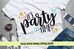 It&#039;s Party Time - Celebration SVG EPS DXF PNG Cutting Files Product Image 1