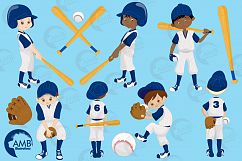 Baseball team, baseball players, graphics, illustrations AMB-1227 Product Image 3