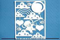 Elephant paper cut SVG  DXF  EPS files Product Image 1