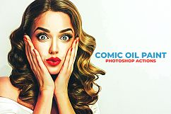 Comic Oil Paint Photoshop Actions Product Image 1