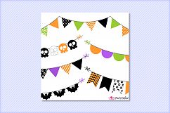 Halloween bunting banners clipart Product Image 3