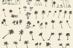Silhouette of palm trees Product Image 1
