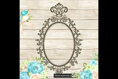 100 Vintage Oval Frame, Antique Royal Victorian Frame Product Image 2