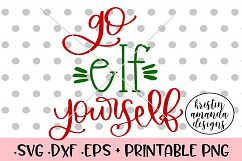 Go Elf Yourself Christmas SVG DXF PNG EPS Cut File Silhouett Product Image 1