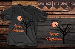 Nightmare Before Christmas SVG, Tree moon svg Digital file Product Image 1