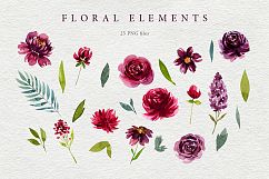 Animals and watercolor flowers Product Image 2