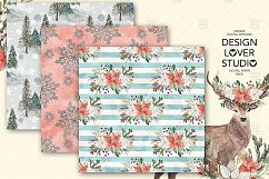Winter Dreams digital paper pack Product Image 5